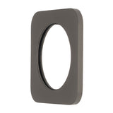 Soft Square 60mm Plate for Kiki/Jena Wall Mixer, PVD Brushed Gunmetal
