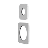 Soft Square 60mm & 45mm Plates for Kiki/Jena Wall Diverter, Polished Chrome