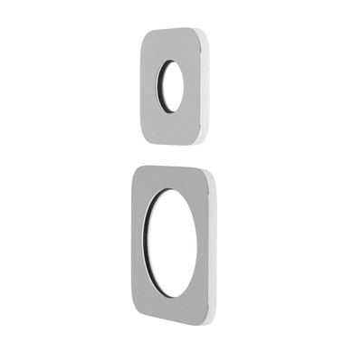 Soft Square 60mm & 45mm Plates for Kiki/Jena Wall Diverter, Polished Chrome
