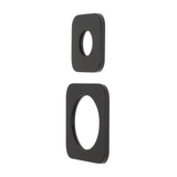Soft Square 60mm & 45mm Plates for Kiki/Jena Wall Diverter, Matte Black