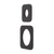 Soft Square 60mm & 45mm Plates for Kiki/Jena Wall Diverter, Matte Black