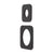 Soft Square 60mm & 45mm Plates for Kiki/Jena Wall Diverter, Matte Black
