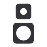 Soft Square 60mm & 45mm Plates for Kiki/Jena Wall Diverter, Matte Black