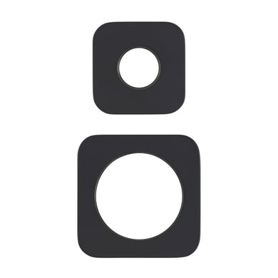 Soft Square 60mm & 45mm Plates for Kiki/Jena Wall Diverter, Matte Black