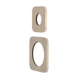 Soft Square 60mm & 45mm Plates for Kiki/Jena Wall Diverter, Brushed Nickel
