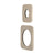 Soft Square 60mm & 45mm Plates for Kiki/Jena Wall Diverter, Brushed Nickel
