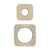 Soft Square 60mm & 45mm Plates for Kiki/Jena Wall Diverter, Brushed Nickel