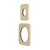 Soft Square 60mm & 45mm Plates for Kiki/Jena Wall Diverter, PVD Brushed Bass (Gold)