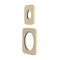 Soft Square 60mm & 45mm Plates for Kiki/Jena Wall Diverter, PVD Brushed Bass (Gold)