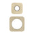 Soft Square 60mm & 45mm Plates for Kiki/Jena Wall Diverter, PVD Brushed Bass (Gold)