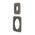 Soft Square 60mm & 45mm Plates for Kiki/Jena Wall Diverter, PVD Brushed Gunmetal