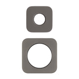 Soft Square 60mm & 45mm Plates for Kiki/Jena Wall Diverter, PVD Brushed Gunmetal