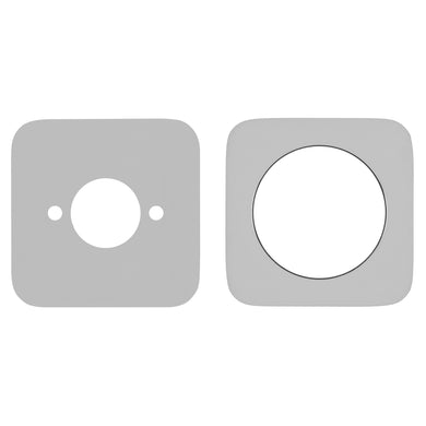 Soft Square 60mm Plates for Kiki/Jena Wall Mixer with Spout, Polished Chrome