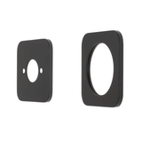 Soft Square 60mm Plates for Kiki/Jena Wall Mixer with Spout, Matte Black