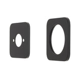 Soft Square 60mm Plates for Kiki/Jena Wall Mixer with Spout, Matte Black