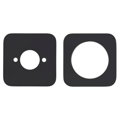 Soft Square 60mm Plates for Kiki/Jena Wall Mixer with Spout, Matte Black