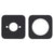 Soft Square 60mm Plates for Kiki/Jena Wall Mixer with Spout, Matte Black