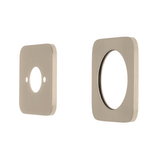 Soft Square 60mm Plates for Kiki/Jena Wall Mixer with Spout, Brushed Nickel