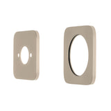 Soft Square 60mm Plates for Kiki/Jena Wall Mixer with Spout, Brushed Nickel