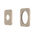 Soft Square 60mm Plates for Kiki/Jena Wall Mixer with Spout, Brushed Nickel