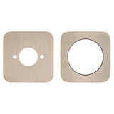 Soft Square 60mm Plates for Kiki/Jena Wall Mixer with Spout, Brushed Nickel