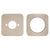 Soft Square 60mm Plates for Kiki/Jena Wall Mixer with Spout, Brushed Nickel