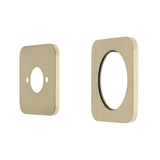 Soft Square 60mm Plates for Kiki/Jena Wall Mixer with Spout, PVD Brushed Bass (Gold)