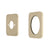 Soft Square 60mm Plates for Kiki/Jena Wall Mixer with Spout, PVD Brushed Bass (Gold)