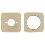 Soft Square 60mm Plates for Kiki/Jena Wall Mixer with Spout, PVD Brushed Bass (Gold)