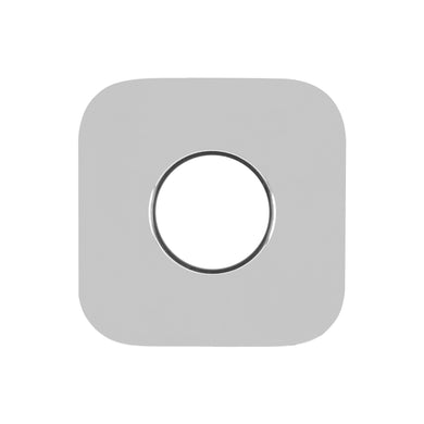Soft Square 45mm Plate for Kiki/Jena Wall Diverter, Polished Chrome