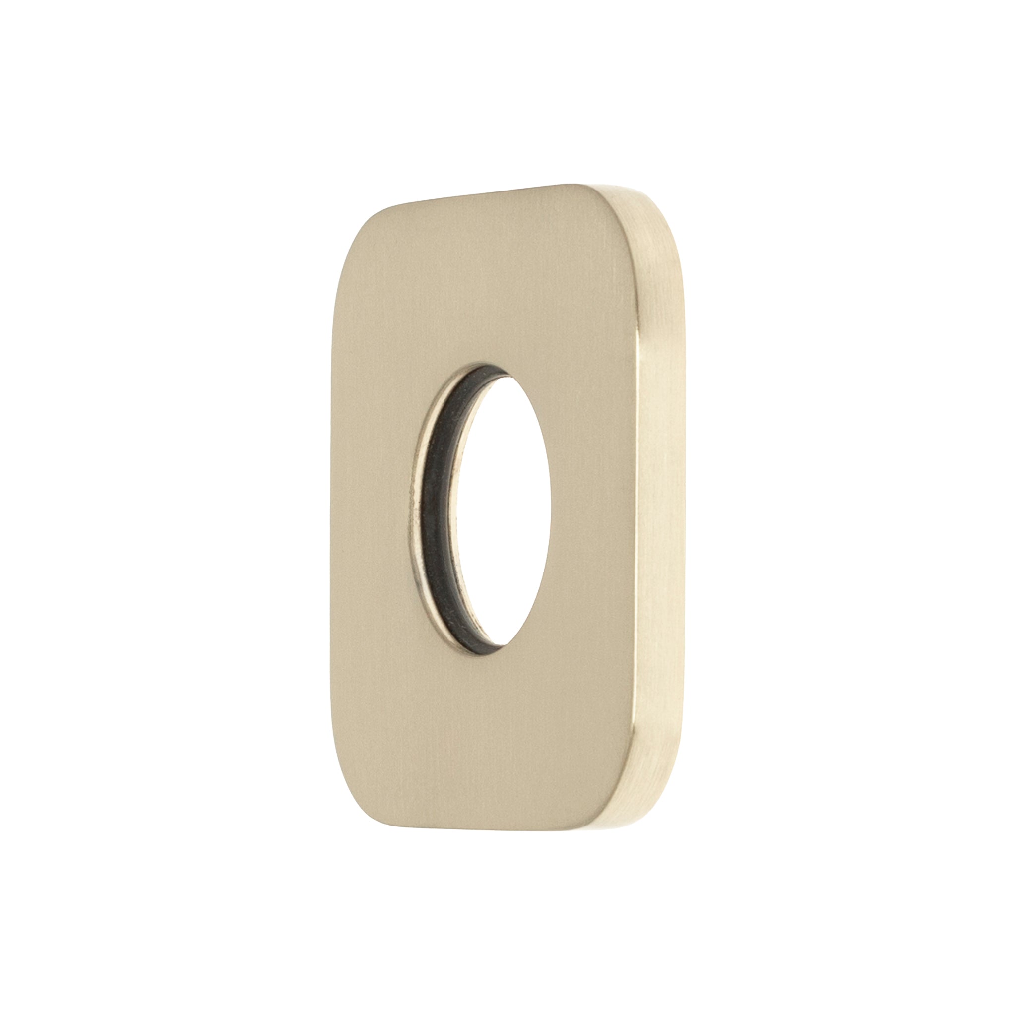 Soft Square 45mm Plate for Kiki/Jena Wall Diverter, PVD Brushed Bass (Gold)