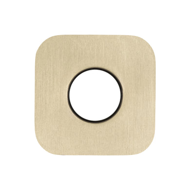 Soft Square 45mm Plate for Kiki/Jena Wall Diverter, PVD Brushed Bass (Gold)