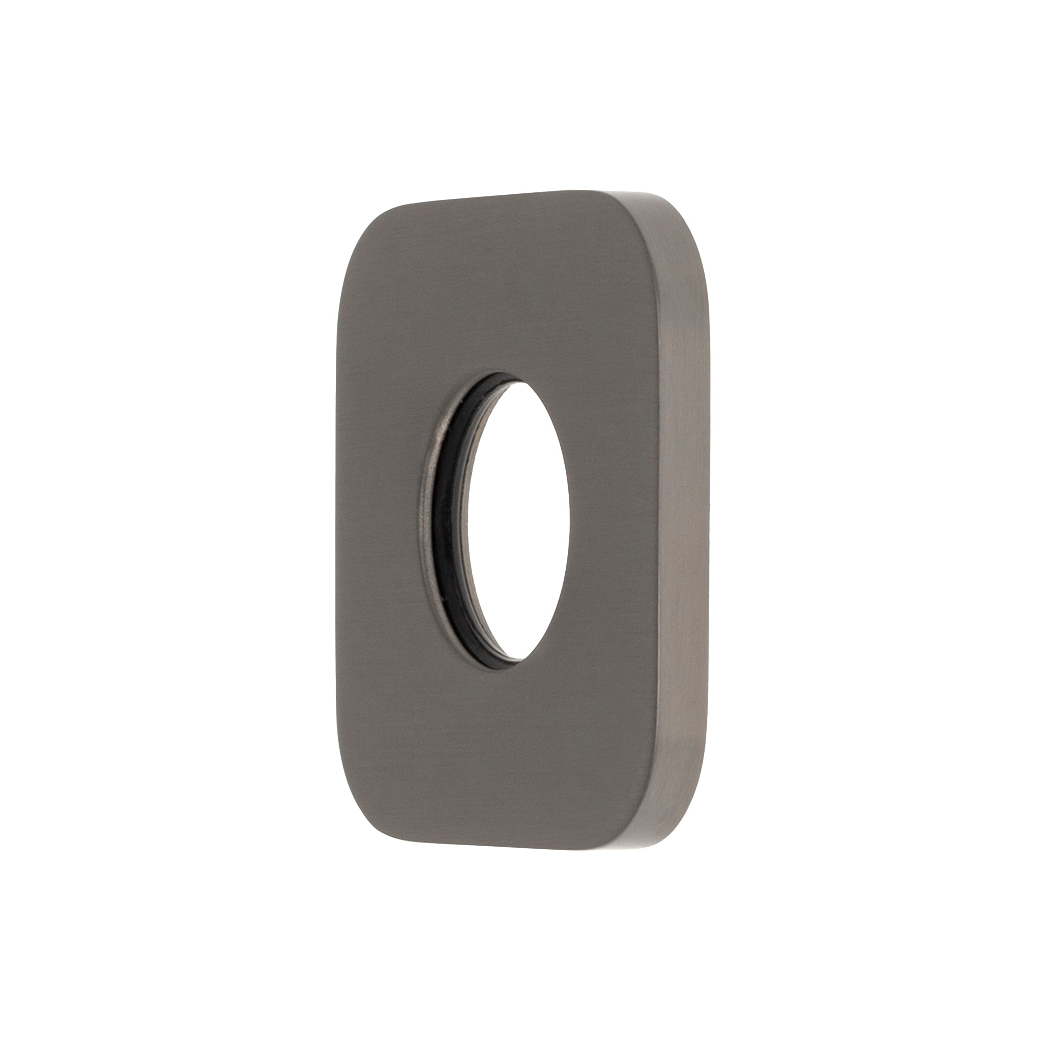 Soft Square 45mm Plate for Kiki/Jena Wall Diverter, PVD Brushed Gunmetal