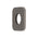 Soft Square 45mm Plate for Kiki/Jena Wall Diverter, PVD Brushed Gunmetal