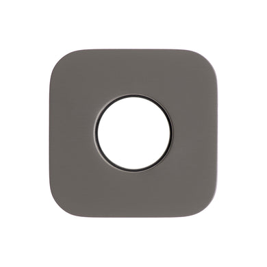 Soft Square 45mm Plate for Kiki/Jena Wall Diverter, PVD Brushed Gunmetal