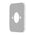 Soft Square 60mm Plate for Kiki/Jena Wall Spout, Polished Chrome