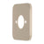Soft Square 60mm Plate for Kiki/Jena Wall Spout, Brushed Nickel