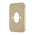 Soft Square 60mm Plate for Kiki/Jena Wall Spout, PVD Brushed Bass (Gold)