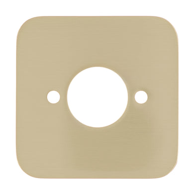 Soft Square 60mm Plate for Kiki/Jena Wall Spout, PVD Brushed Bass (Gold)