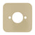 Soft Square 60mm Plate for Kiki/Jena Wall Spout, PVD Brushed Bass (Gold)