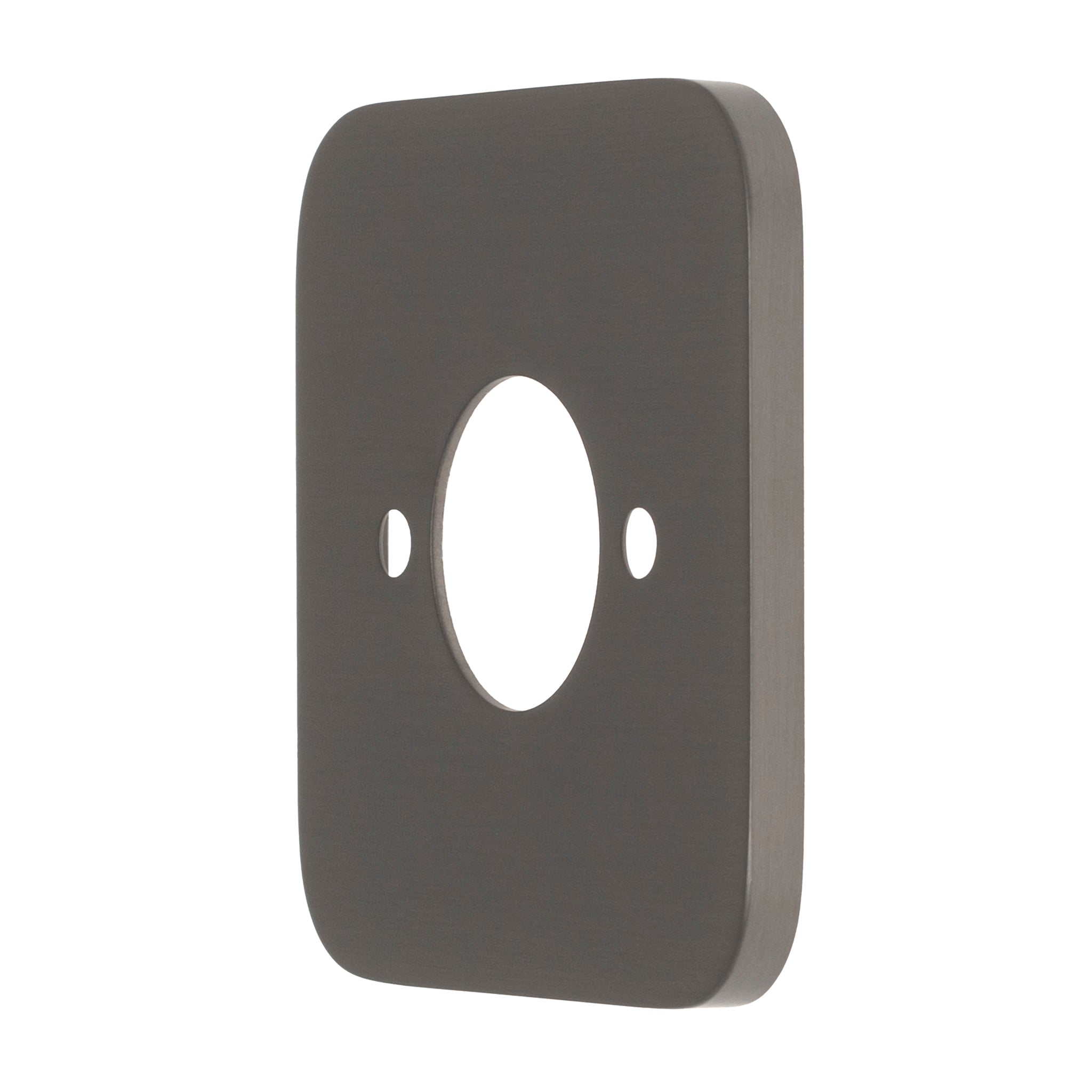 Soft Square 60mm Plate for Kiki/Jena Wall Spout, PVD Brushed Gunmetal