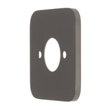 Soft Square 60mm Plate for Kiki/Jena Wall Spout, PVD Brushed Gunmetal