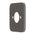 Soft Square 60mm Plate for Kiki/Jena Wall Spout, PVD Brushed Gunmetal