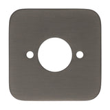Soft Square 60mm Plate for Kiki/Jena Wall Spout, PVD Brushed Gunmetal