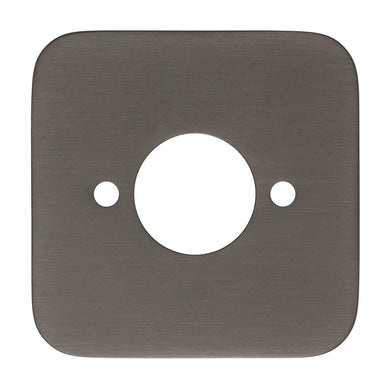 Soft Square 60mm Plate for Kiki/Jena Wall Spout, PVD Brushed Gunmetal