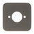 Soft Square 60mm Plate for Kiki/Jena Wall Spout, PVD Brushed Gunmetal