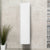 Tura Smooth 390mm Curved Wall Hung Tallboy Cabinet, Matte White