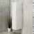 Tura Smooth 390mm Curved Wall Hung Tallboy Cabinet, Matte White
