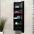 Tura Groove 390mm Curved Wall Hung Tallboy Cabinet, Matte Black