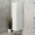 Tura Groove 390mm Curved Wall Hung Tallboy Cabinet, Matte White